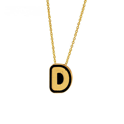 Initial Letter Pendant Necklace