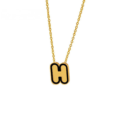 Initial Letter Pendant Necklace
