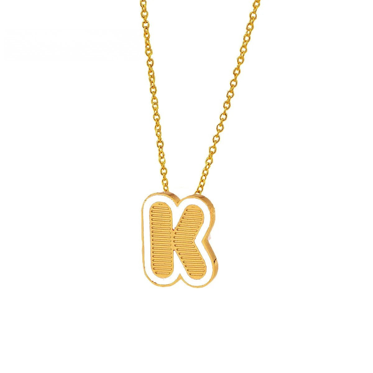 Initial Letter Pendant Necklace