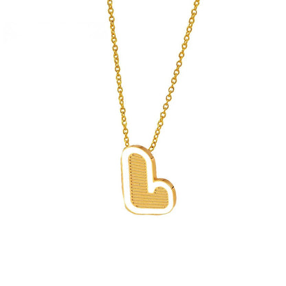 Initial Letter Pendant Necklace