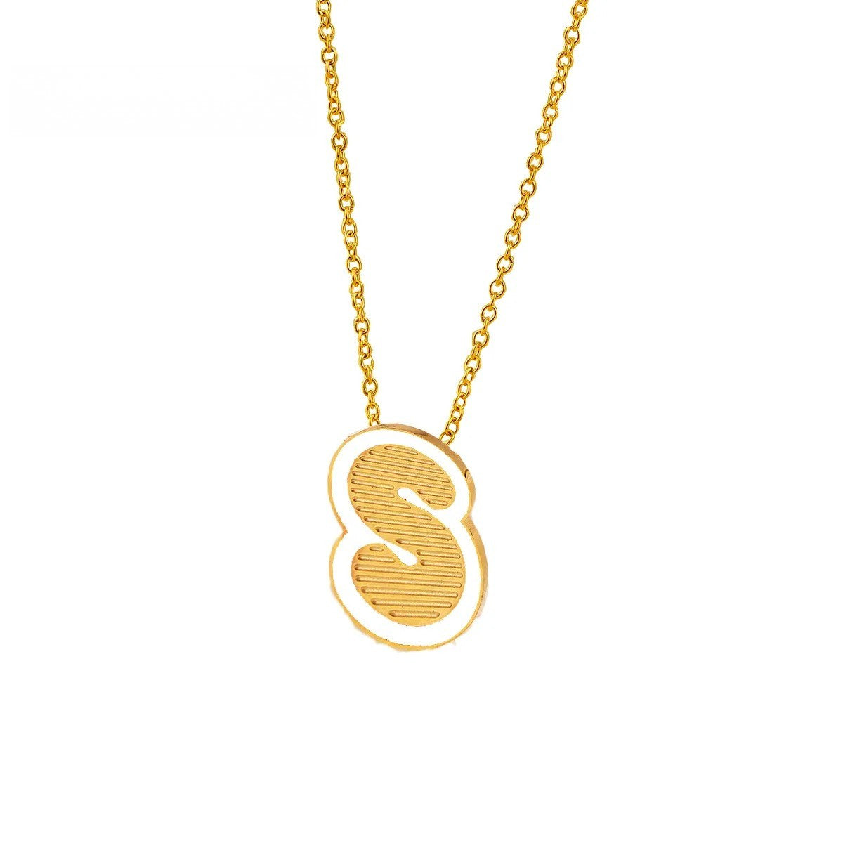 Initial Letter Pendant Necklace
