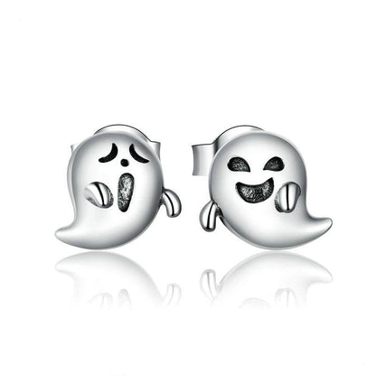 Playful Ghost Stud Earrings