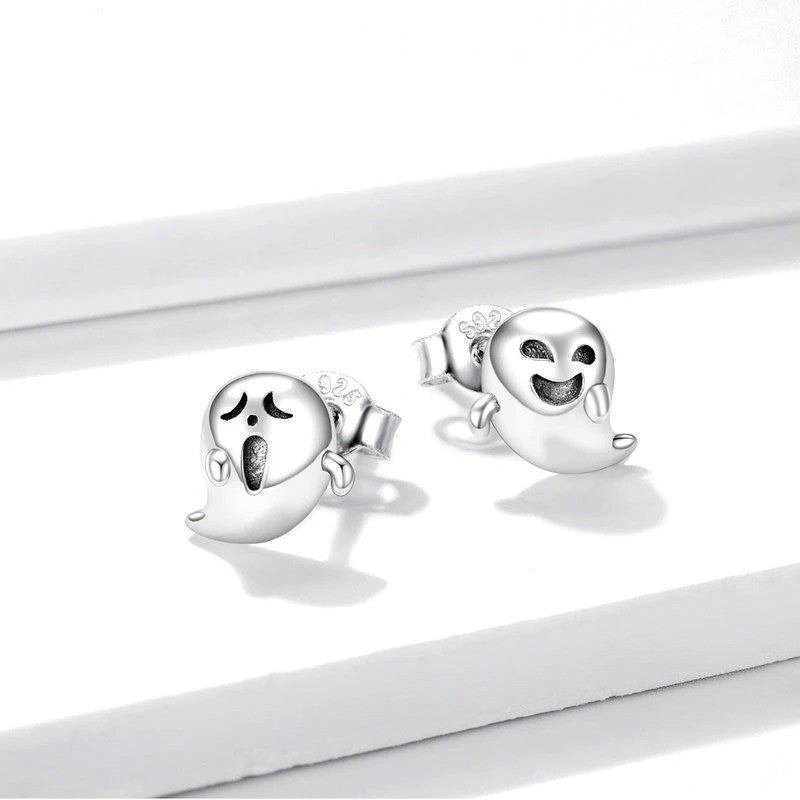 Playful Ghost Stud Earrings