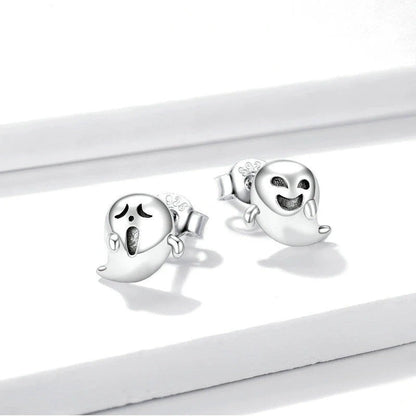Playful Ghost Stud Earrings