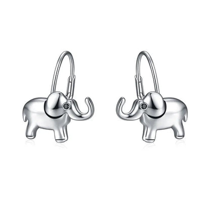 Elephant Hoop Earrings