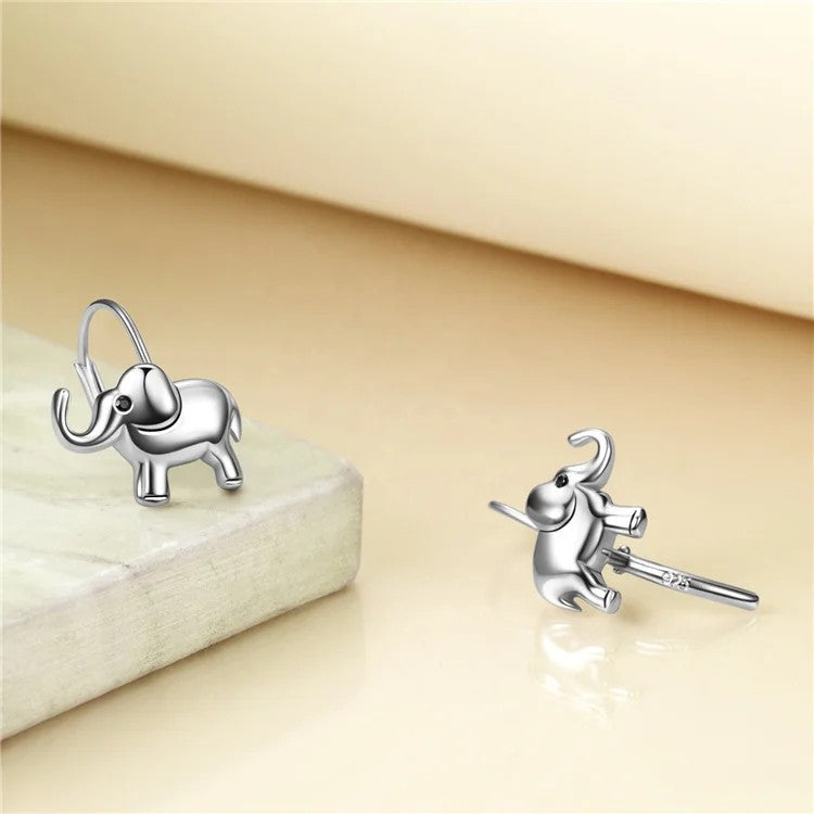 Elephant Hoop Earrings