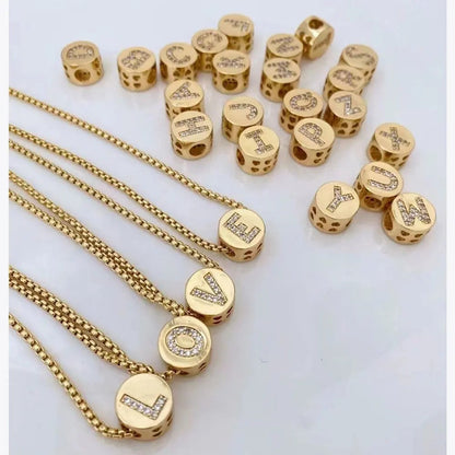 Crystal Initial Love Necklace