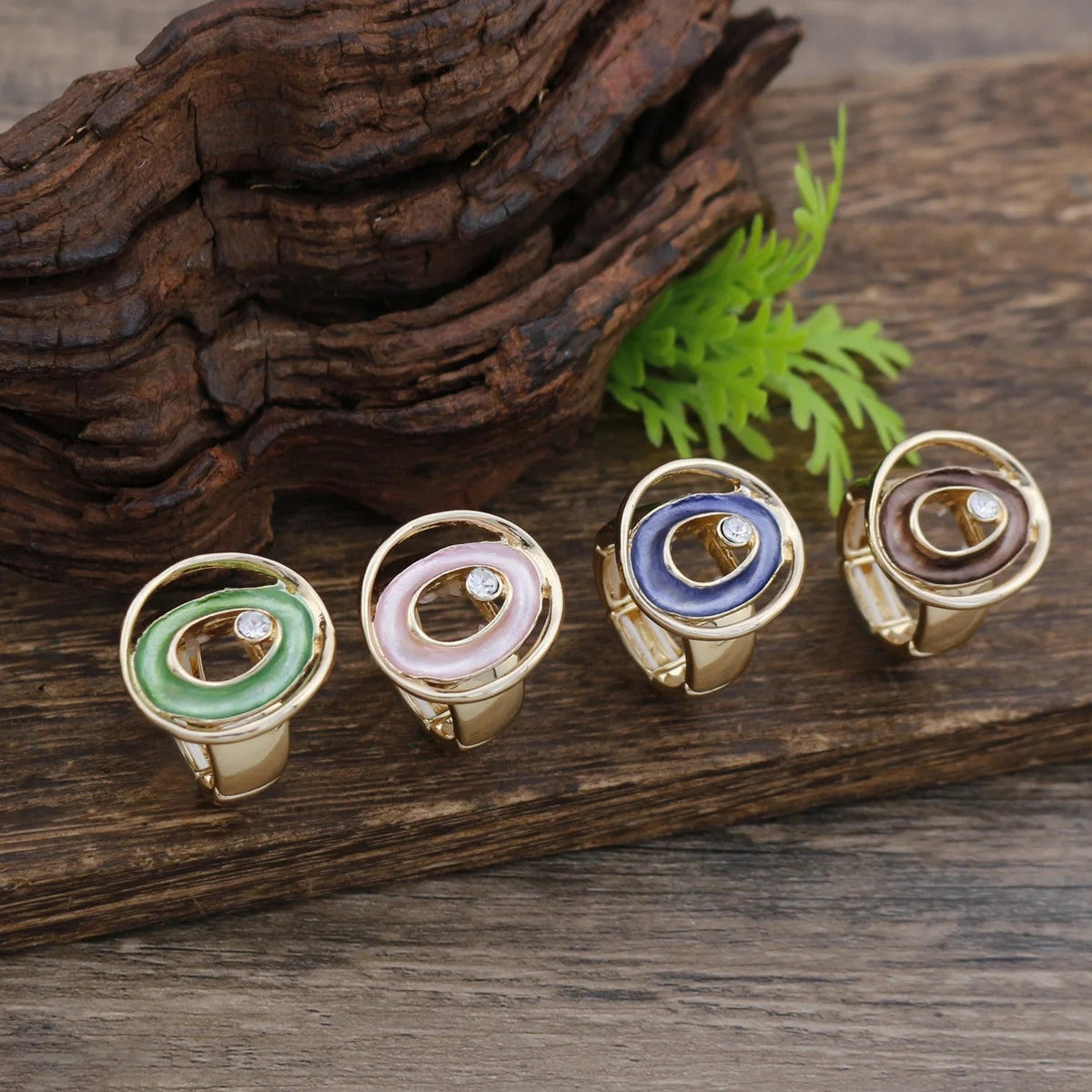 Colorful Oval Statement Ring