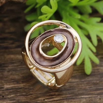 Colorful Oval Statement Ring