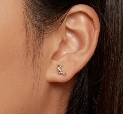 Playful Cat Stud Earrings