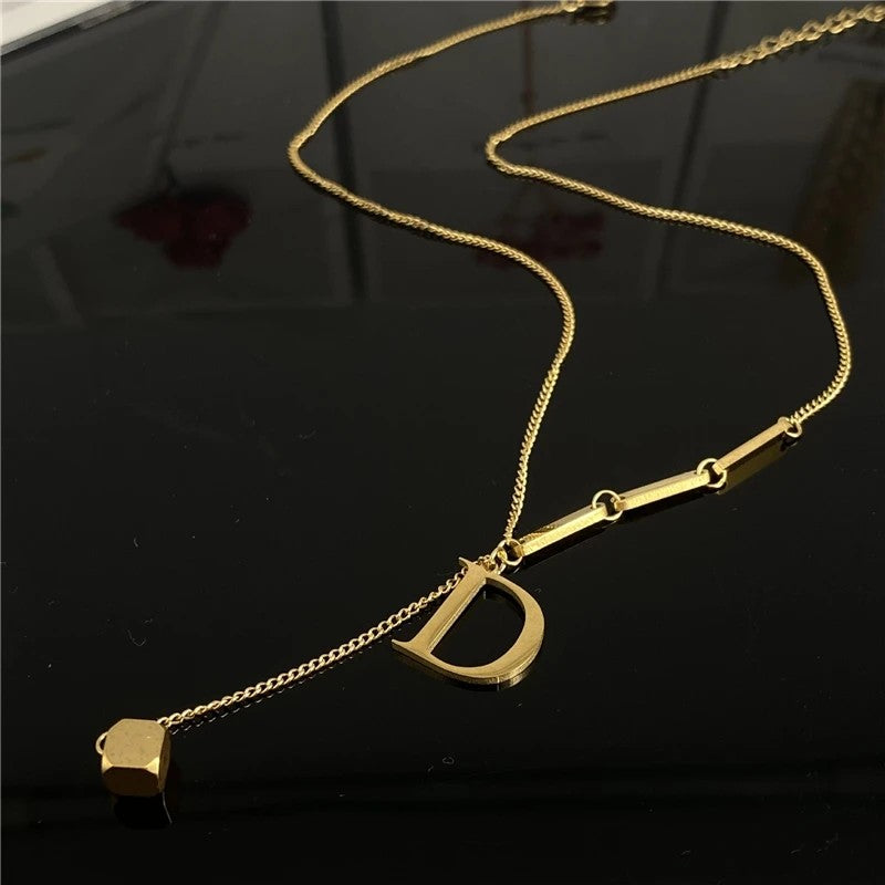 Initial Bar Necklace