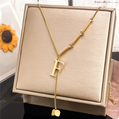 Initial Bar Necklace