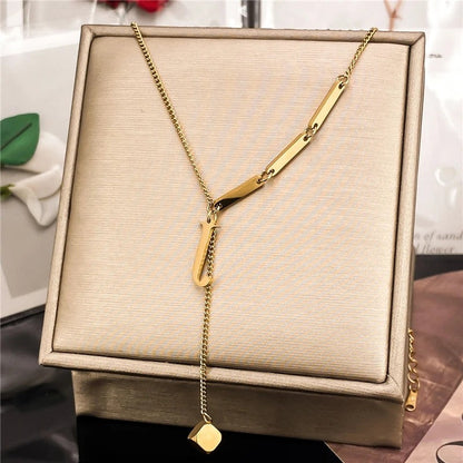 Initial Bar Necklace