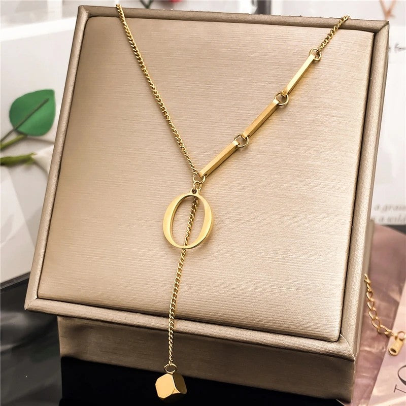 Initial Bar Necklace