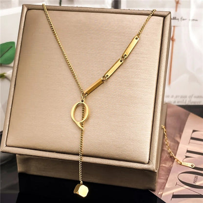 Initial Bar Necklace