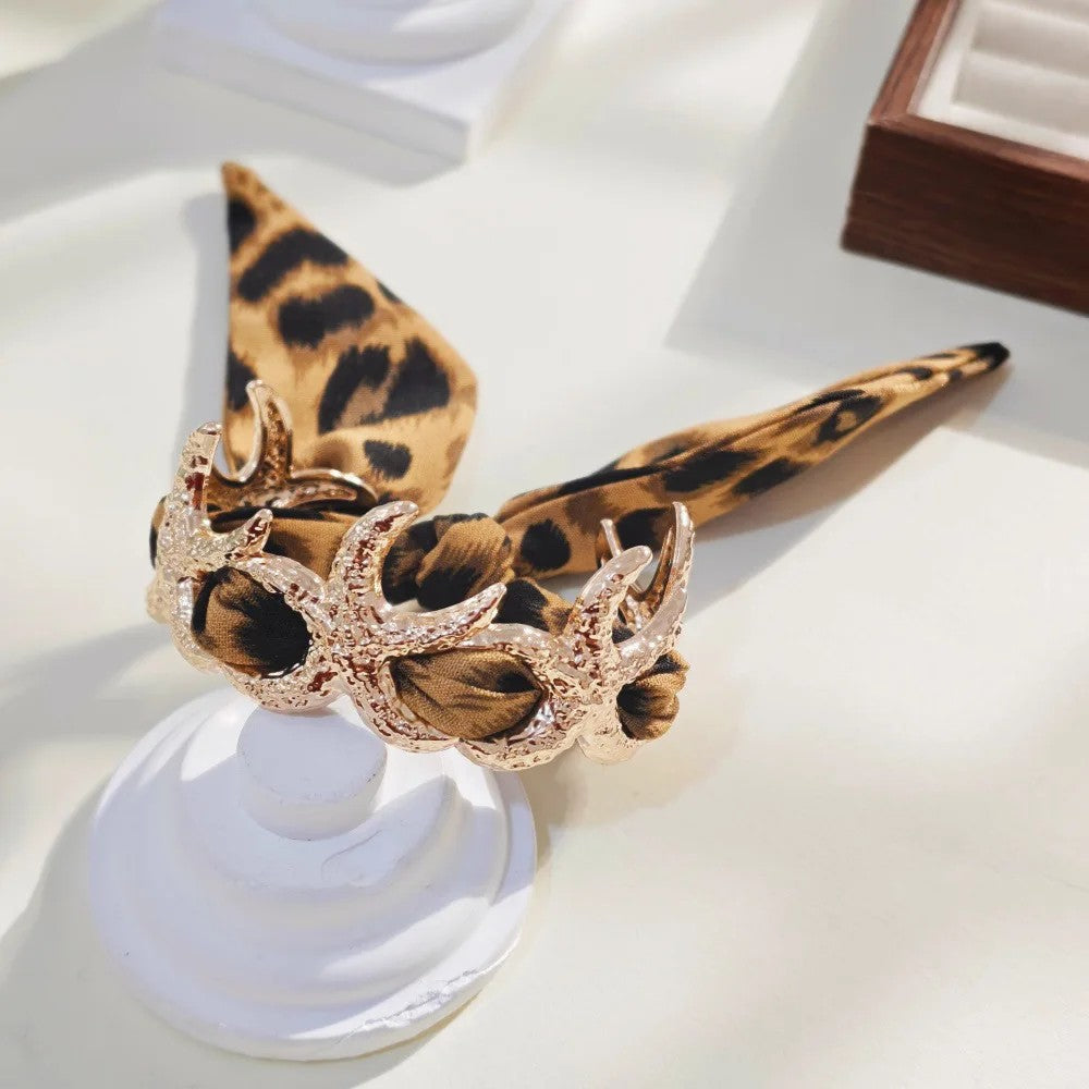 Leopard Print Scarf Bangle