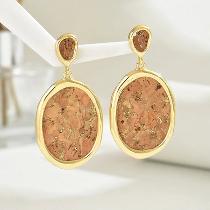Leopard Print Teardrop Earrings