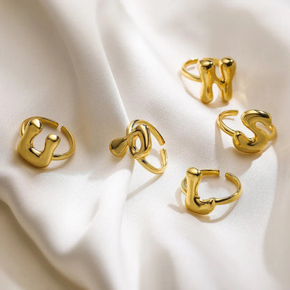 Adjustable Letter Ring