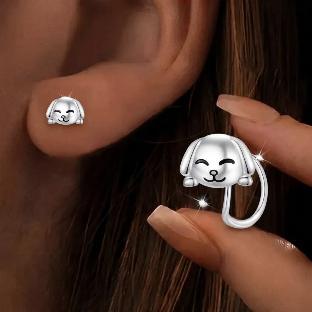 Smiling Puppy Ear Cuff