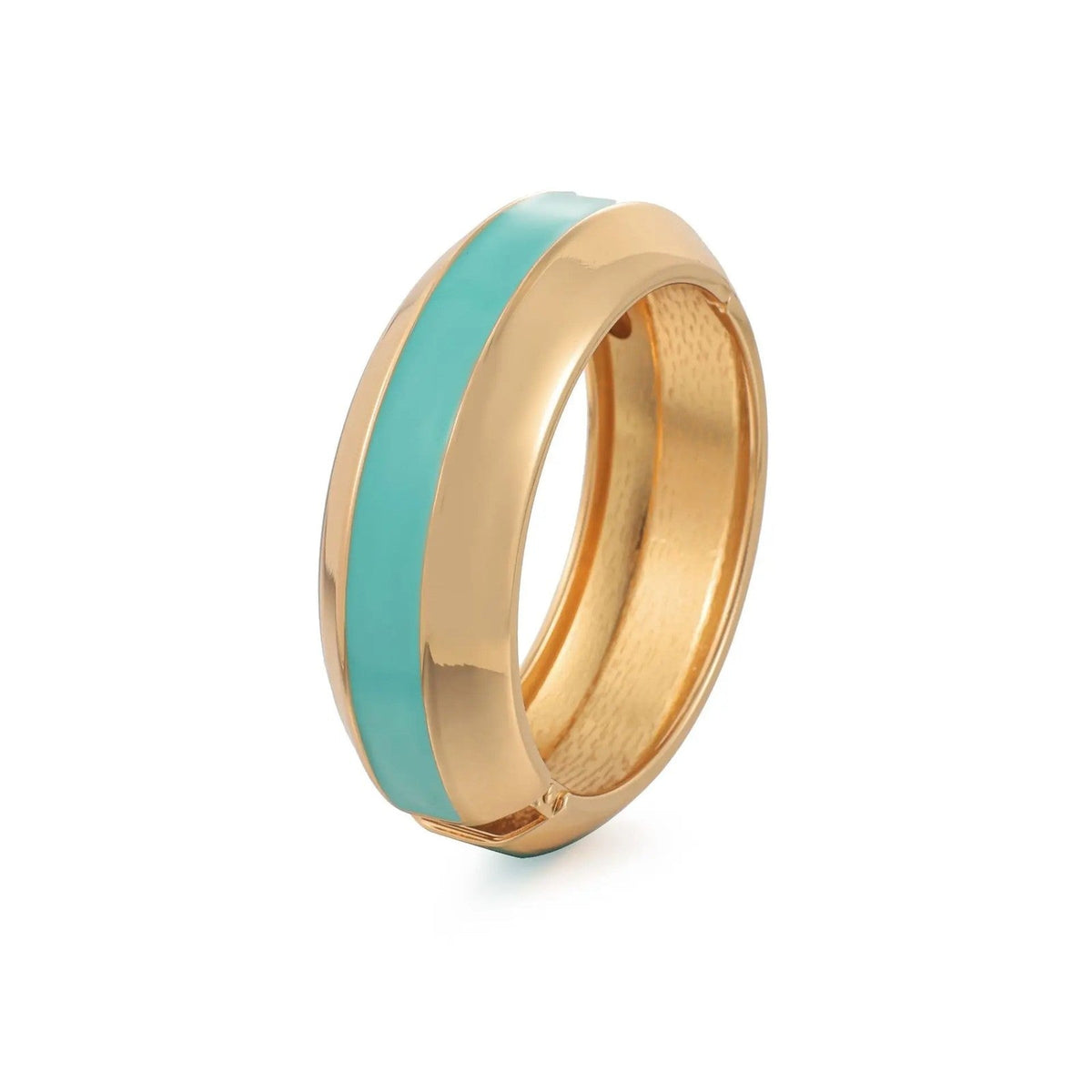 Colorful Enamel Hinged Bangle