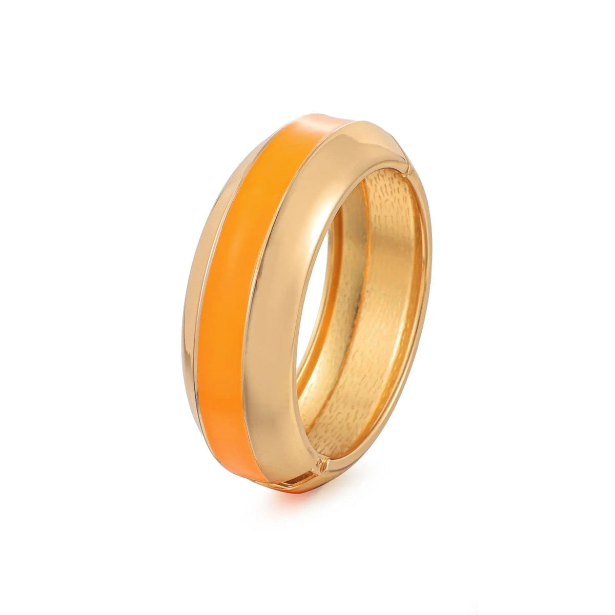 Colorful Enamel Hinged Bangle