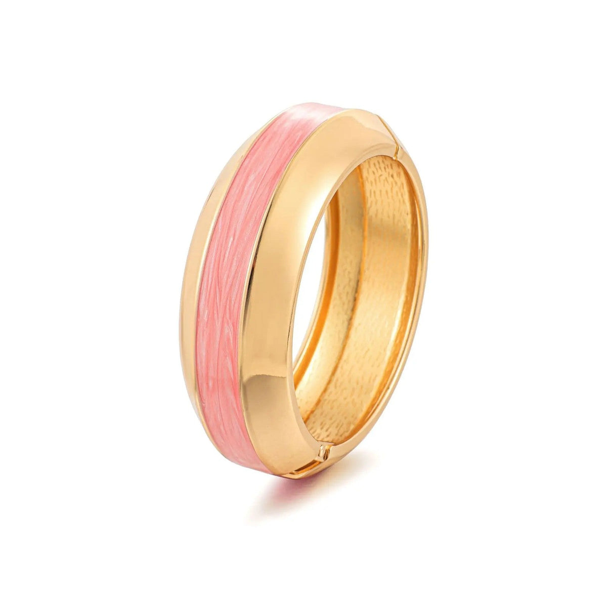 Colorful Enamel Hinged Bangle