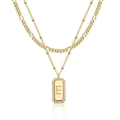 Crystal Initial Necklace