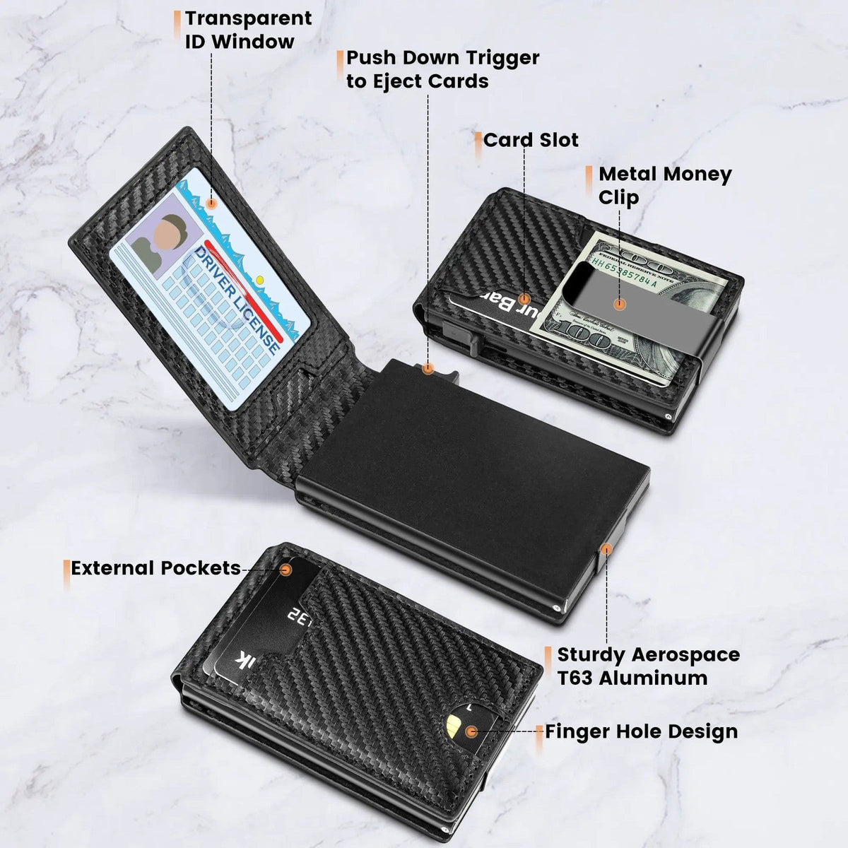 Carbon Fiber RFID Wallet