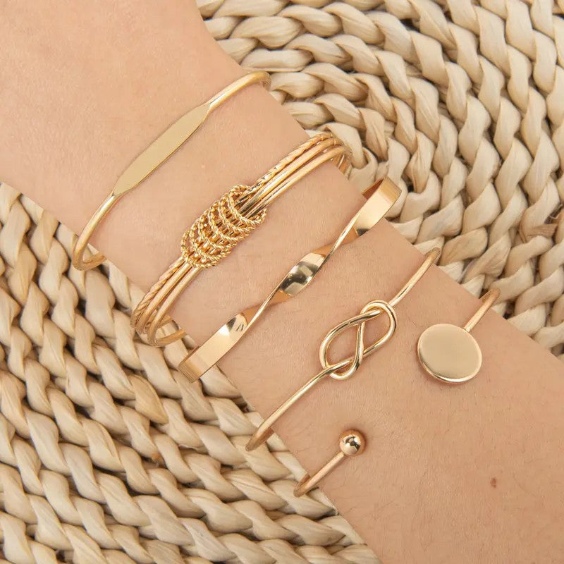 5pc Mixed Bangle Set