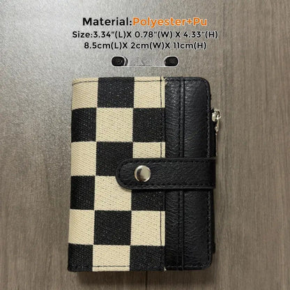 Checkerboard Snap Wallet