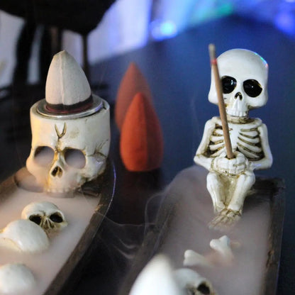 Skeleton Boat Incense Burner