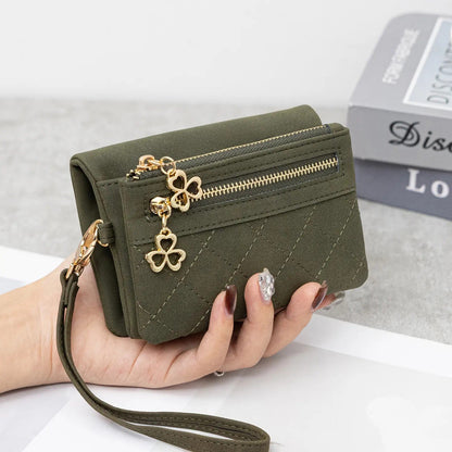 Suede Wristlet Wallet