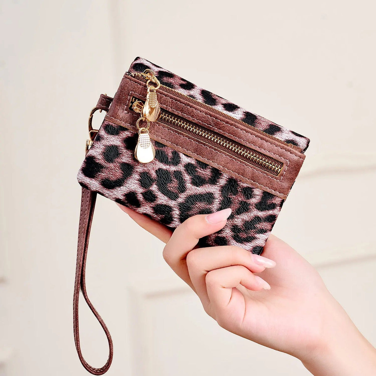 Suede Wristlet Wallet