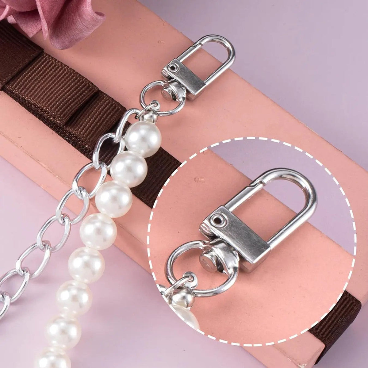 Pearl Chain Purse Strap