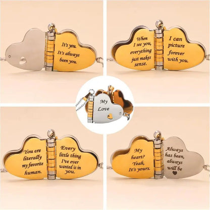 My Love Heart Book Necklace