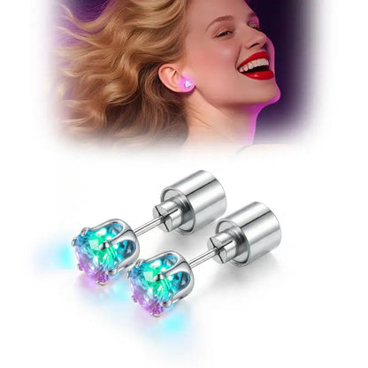 Glowing Crown Stud Earrings