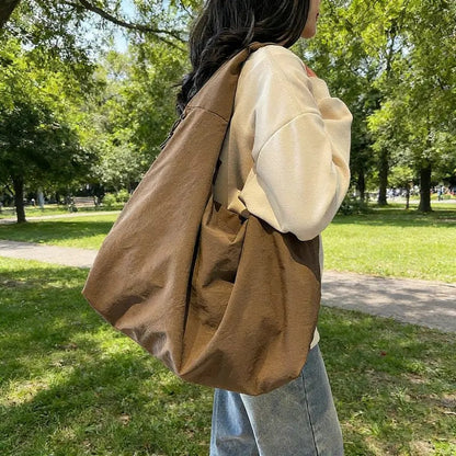 Brown Slouchy Tote Bag