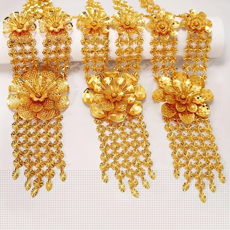 Floral Statement Necklace & Earring Set