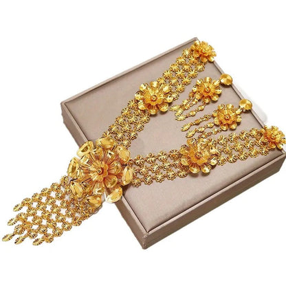 Floral Statement Necklace & Earring Set