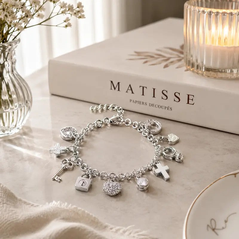 Multi-Charm Symbol Bracelet