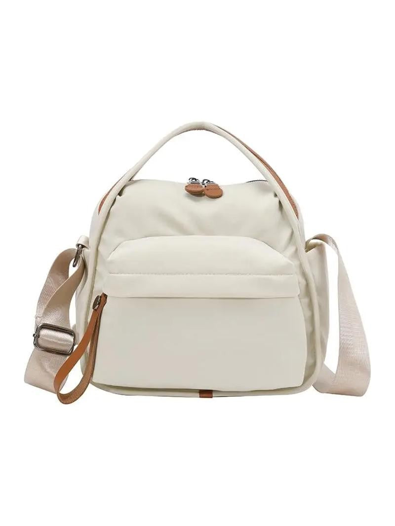 Brown Canvas Satchel Bag