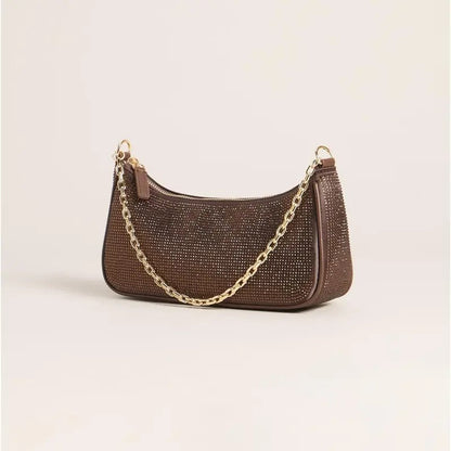 Rhinestone Chain Shoulder Bag
