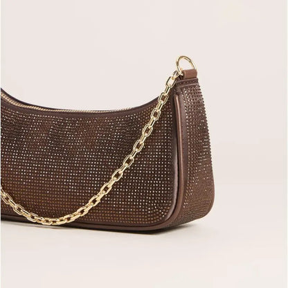 Rhinestone Chain Shoulder Bag