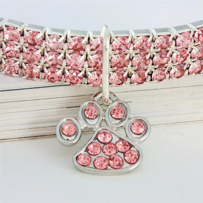 Crystal Paw Charm Bracelet