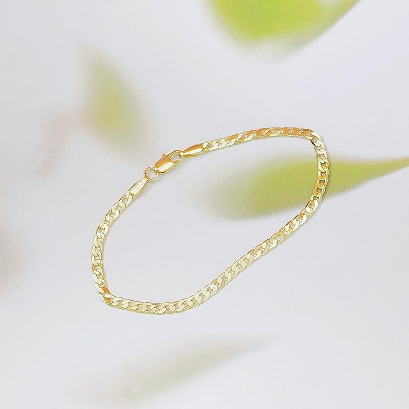 Flat Cuban Link Bracelet