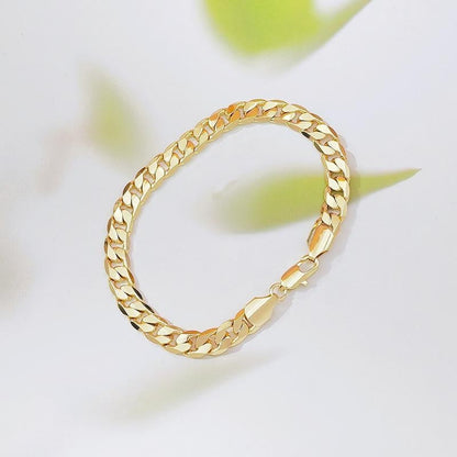 Flat Cuban Link Bracelet