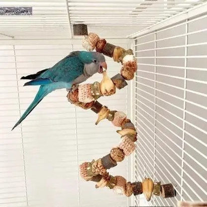 Wooden Parrot Climbing Toy