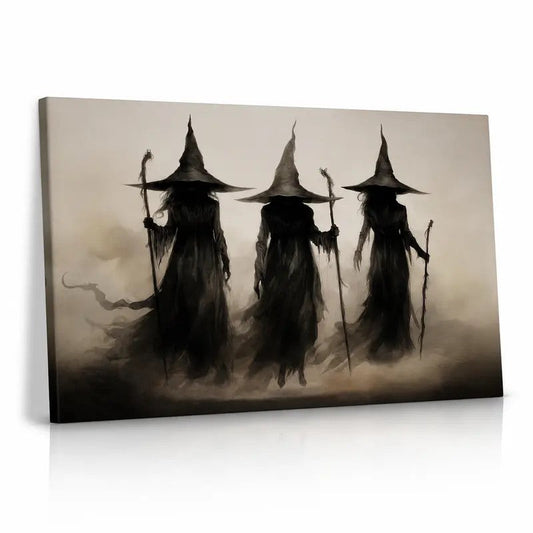 Three Witches Canvas Wall Art