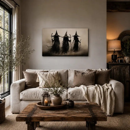 Three Witches Canvas Wall Art