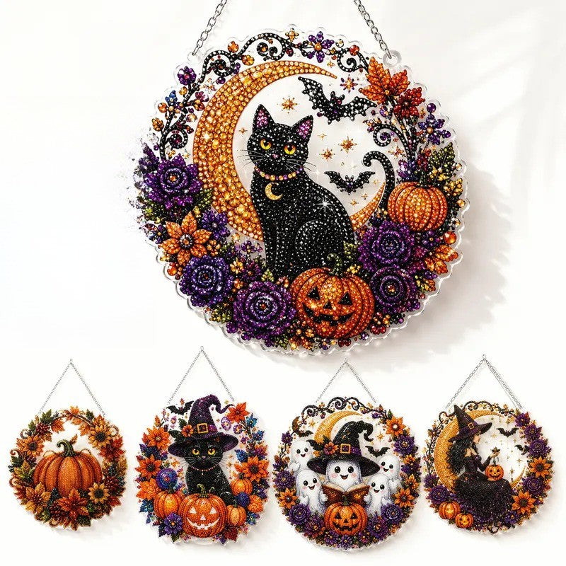 Black Cat Diamond Art Ornament